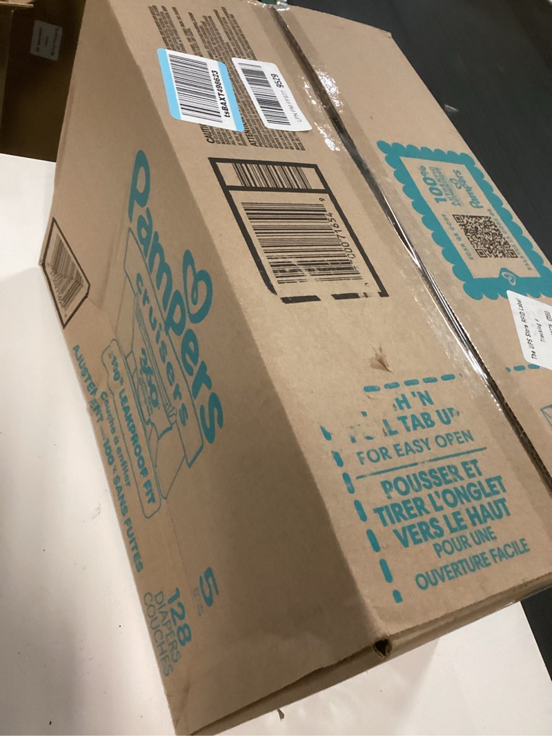Condition photo showing New/Like New for pampers diapers - cruisers 360 - size 5, 128 count, babyproof up to 100% leakproof pull-on diaper size 5 128