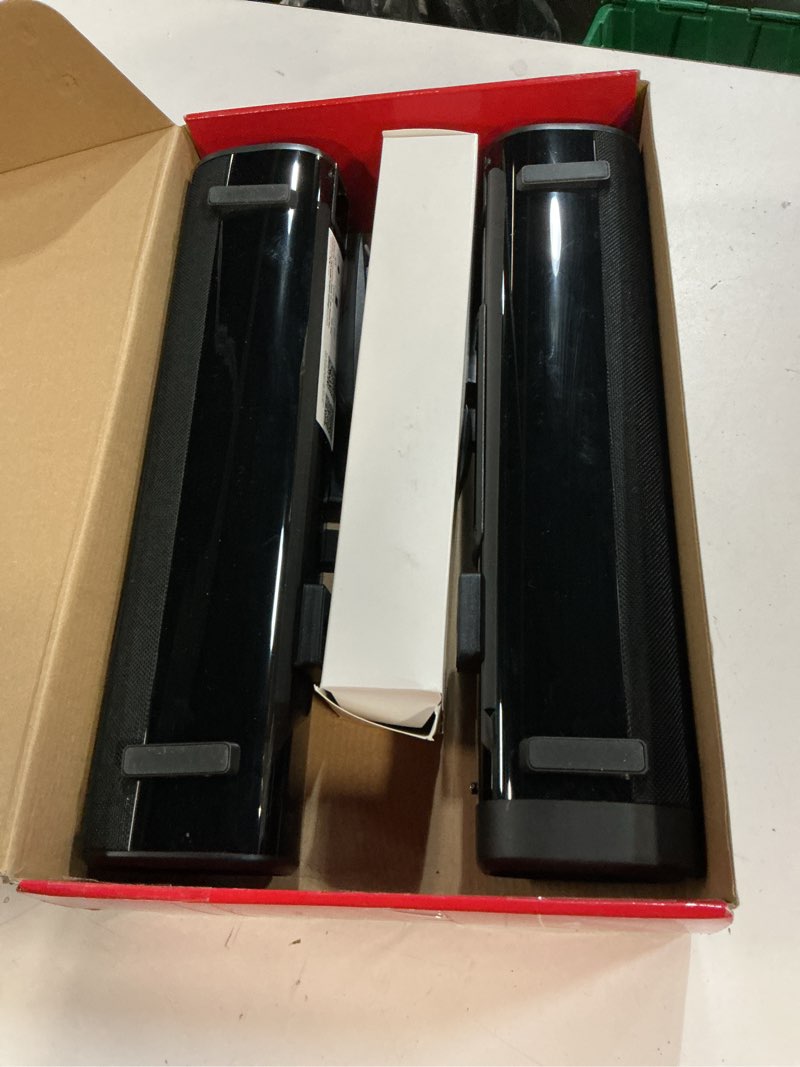 Condition photo showing Good Condition for puriom sound bar for smart tv, 100w sound bar with bluetooth 5.3/arc/opt/aux connect, 2-in-1 detachable home soundbar, home theater speaker & bass effect, for tv/pc/projectors