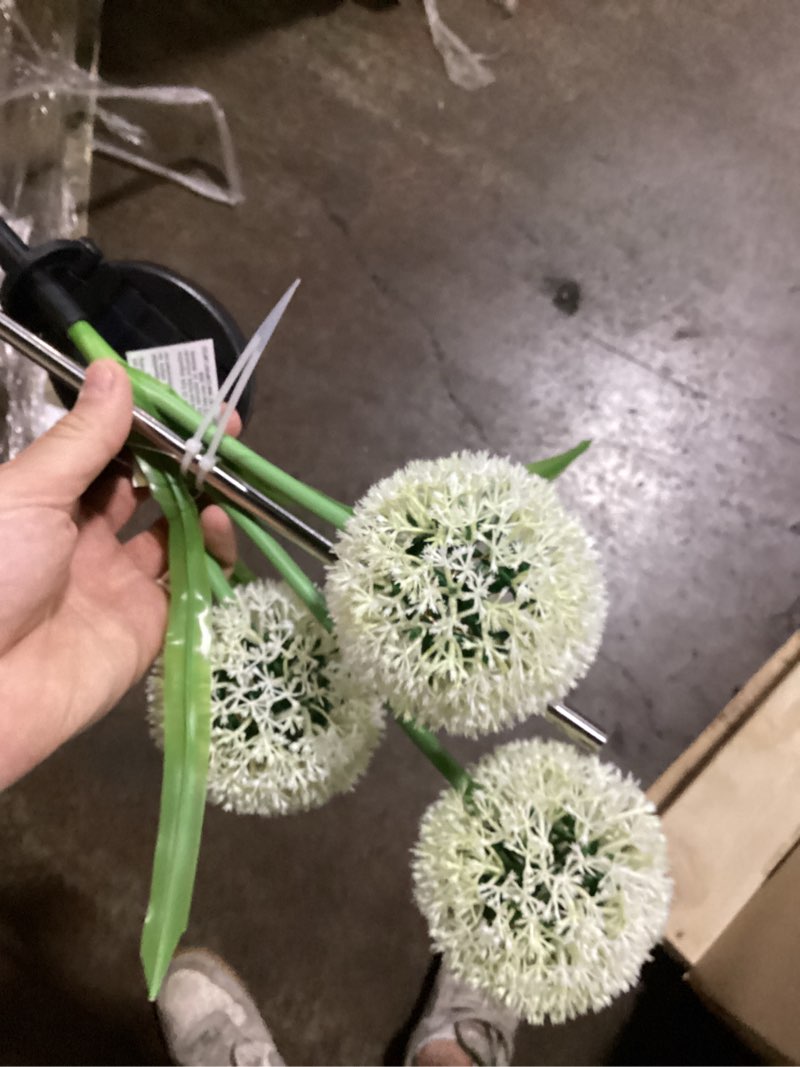 Condition photo showing Good Condition for harbor breeze dandelion white solar led outdoor path light ( 6500-k )