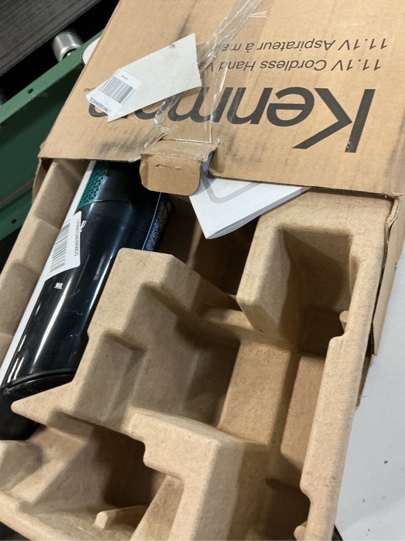 Condition photo showing As Is for Kenmore HV3005 11.1V Brushless Cordless Handheld Vacuum Cleaner Lightweight Versatile and Portable Hand Vac Powerful Suction with 2-Speed Power Control for Pet Hair, One-Touch Empty for Car & Home