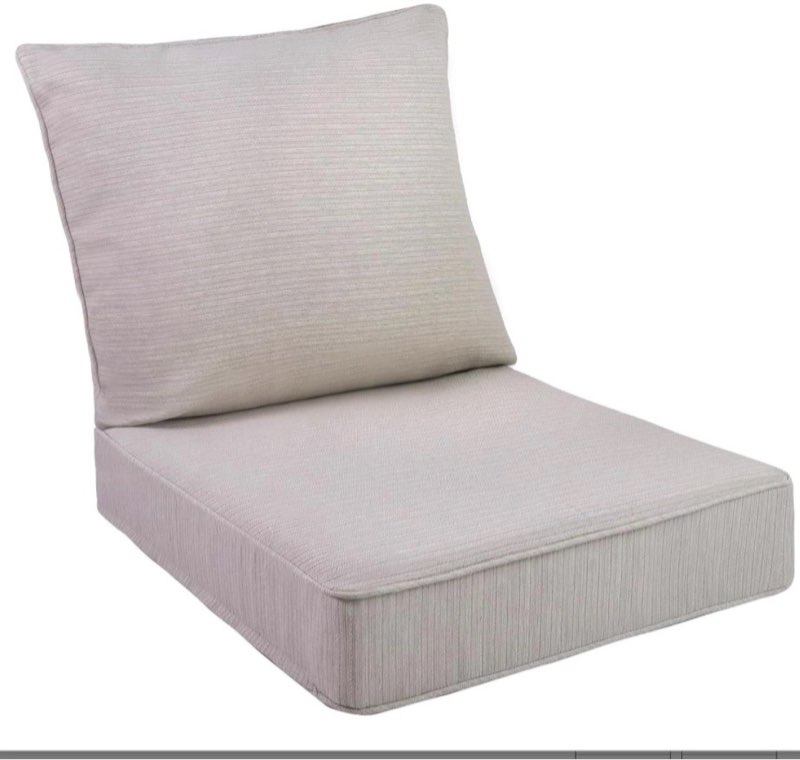 TANGYING Outdoor Seat Cushion Set, 24 x 24, Rain-Proof & Fade Resistant, Patio Furniture Cushions wi