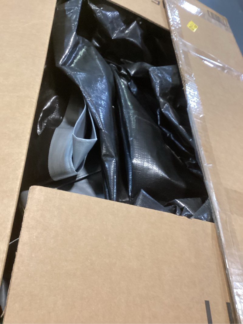 Condition photo showing As Is for Keten Tarps Heavy Duty Waterproof 10X20 Feet, Extra Thick 16 Mil, Tear & Fade Resistant, UV Blocking, Outdoor Tarp with Reinforced Grommets for Roof, Camping, Patio, Pool, Boat(Silver/Black) 16mil Sliver/Black 10x20ft