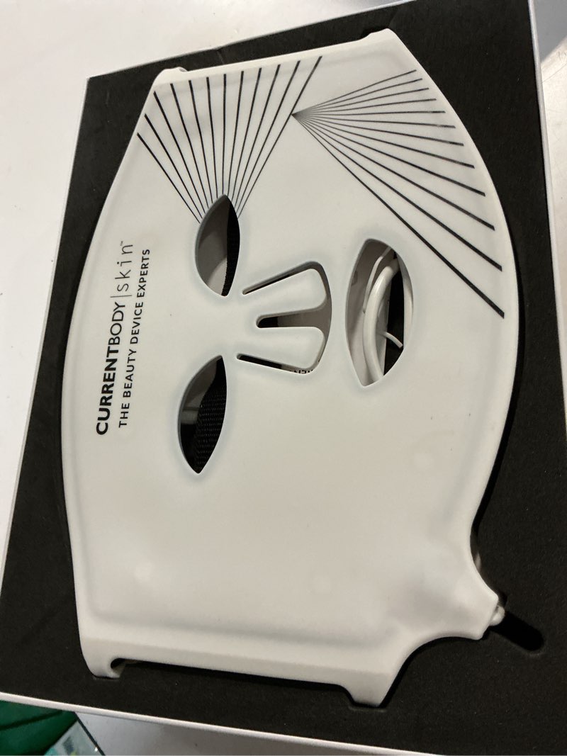 Condition photo showing As Is for currentbody skin led light therapy face mask | red light therapy treatment device | anti-aging face mask for wrinkle reduction