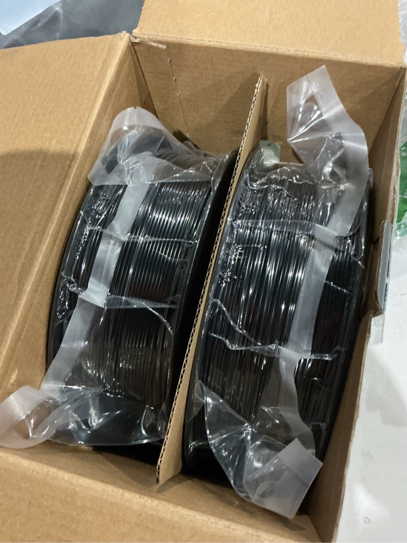 Condition photo showing Good Condition for creality abs filament 1.75mm black 2 kg, 3d printer filament bundle, excellent resistance, odorless non-toxic, stability, tough, 2 pack(4.4 lbs) (black 2-pack) abs - 2*1kg black & black abs
