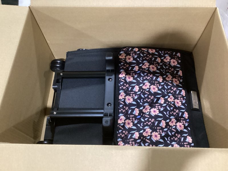 Condition photo showing Good Condition for Everything Mary Collapsible Scrapbook Case – Foldable Craft Organizer Tote for Scrapbooking Supplies, Art Tools, Paper & Accessories – Portable Storage Bag Flowers/Black