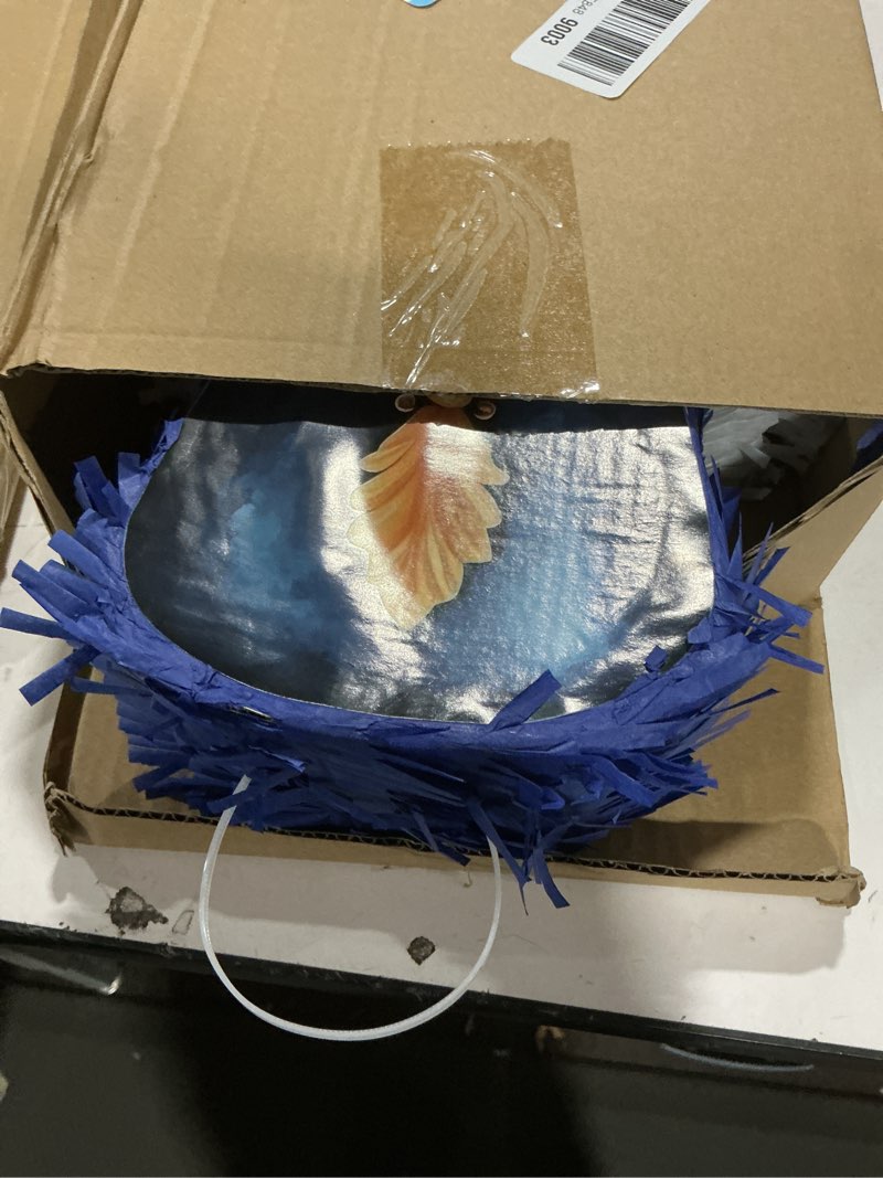 Condition photo showing Good Condition for Poen 25.59 Inch Christmas Nutcracker Piñata Set Large Nutcracker Piñata with Blindfold, Bat and Confetti for Christmas Xmas Holiday Party Favors Decorations Candy Holder Accessories Party Game(Blue)