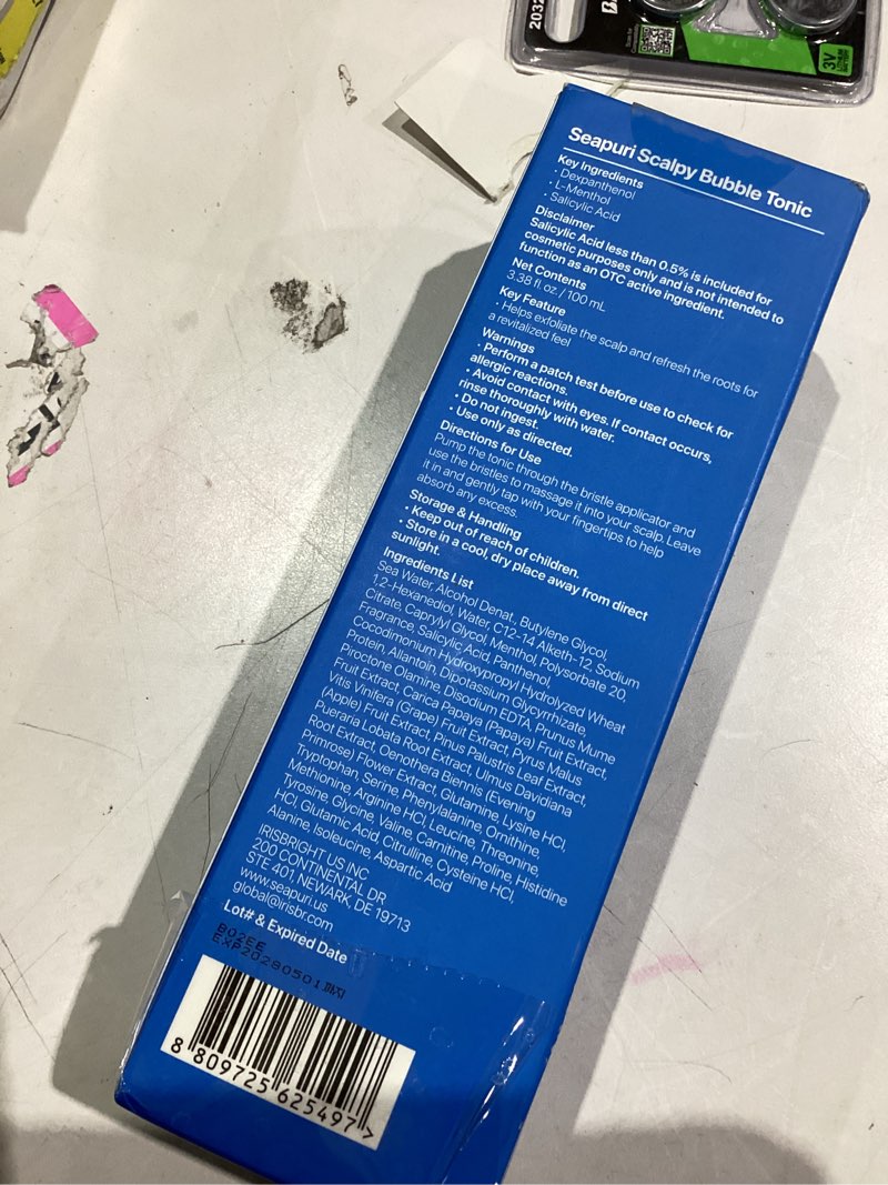 Condition photo showing Good Condition for Bubble Tonic | Leave-In Scalp Exfoliator Foam for Oily, Sweaty, or Itchy Roots | Clears Buildup & Sweat with No Residue | Cooling Relief with Menthol & Salicylic Acid | Korean Hair Care Detox Minty 3.38 Ounce (Pack of 1)