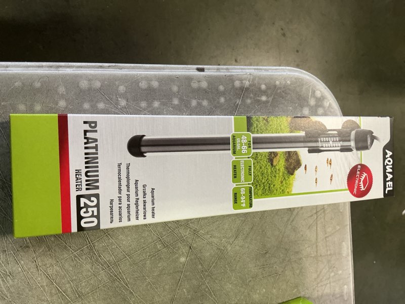 Condition photo showing New/Like New for Aquael Platinium Aquarium Heater for Freshwater & Saltwater Aquariums - 250 Watt  48-66 Gallons