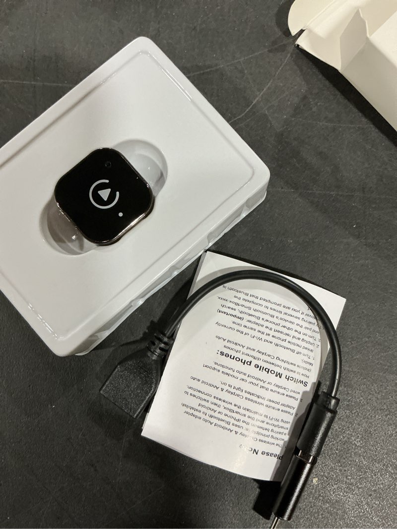 Condition photo showing New/Like New for 2-in-1 Wireless CarPlay & Android Auto Adapter, Plug & Play CarPlay Dongle Converts Wired to Wireless, Fast Auto-Connect, No Delay, Compact Design for iPhone & Android with USB/USB-C Port(Black)