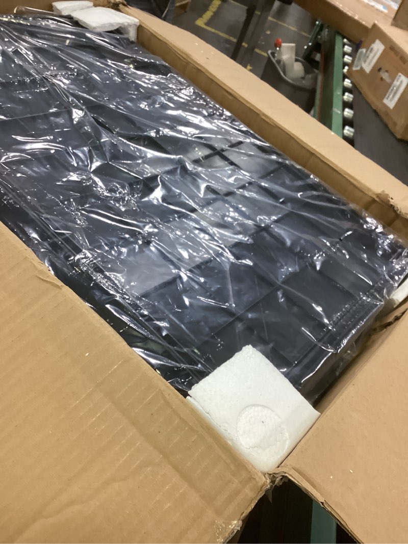 Condition photo showing Good Condition for Stackable Storage Bins Folding Collapsible Storage Bins with Lid, Closet Organizers and Storage, Storage Box with Door Black (26" W x 17" D x 43.7" H)