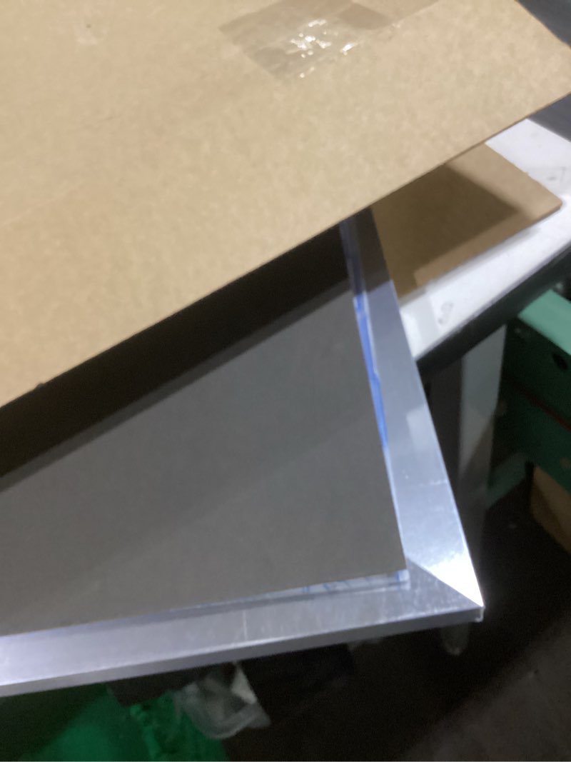 Condition photo showing As Is for Americanflat 18x24 Poster Frame in Silver - Composite Wood with Polished Plexiglass - Horizontal and Vertical Formats for Wall with Included Hanging Hardware