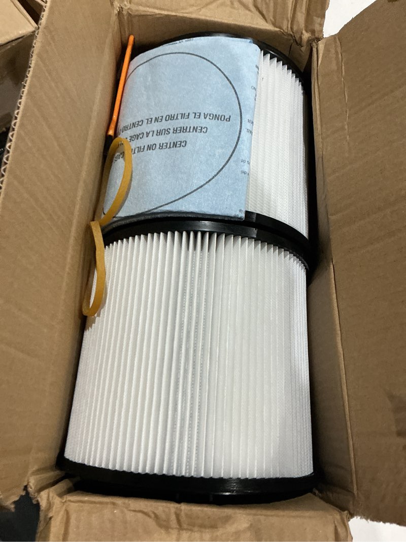Condition photo showing Good Condition for 90304 replacement filter, 90107 dry filter, 90585 foam sleeve compatible with shopvac filter 90304 90350 90333 90585, fits most 5 gallon and above wet dry vacuum cleaner (2+2+4+2+2+1)