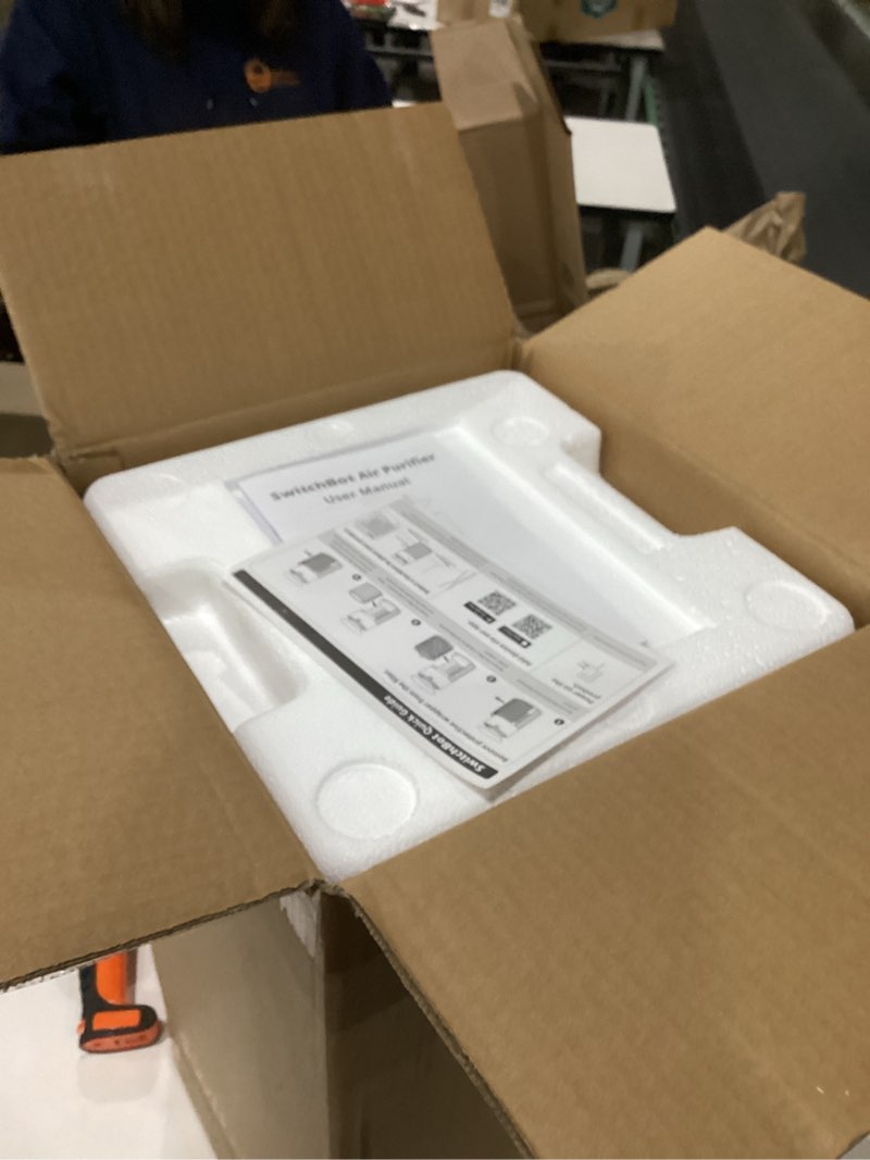 Condition photo showing Good Condition for SwitchBot Air Purifiers for Home Large Room with Matter Up to 3620 ft², 20dB, Washable Pre-filter, Pet Mode, 10 RGB Colors, Aromatherapy, Work with Apple Home, Google Home, HomeAssistant