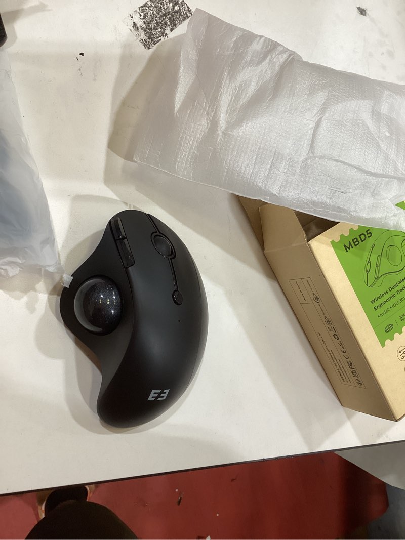 Condition photo showing Good Condition for seenda Wireless Trackball Mouse Ergonomic - Bluetooth Rollerball Mouse Rechargeable, 3 Device Connection (Bluetooth/USB) Thumb Control Mice Compatible for Mac/Android/Windows Computers - Black