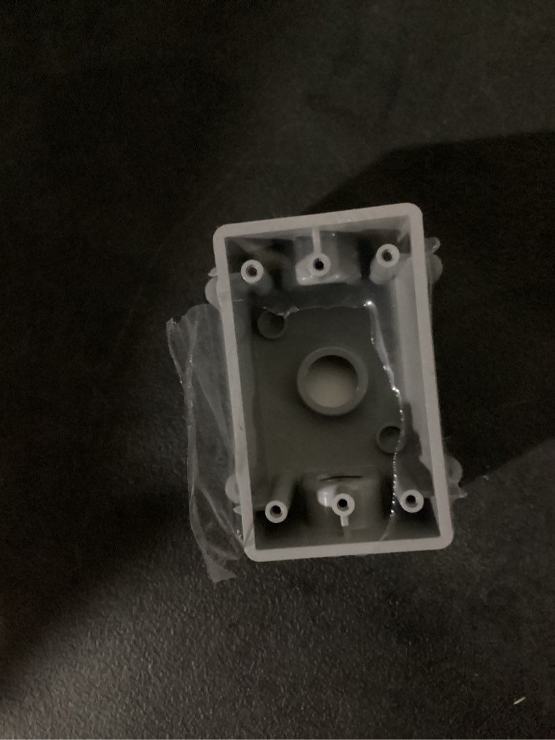 hubbell taymac 1 -gang pvc weatherproof new work/old work rectangular electrical box