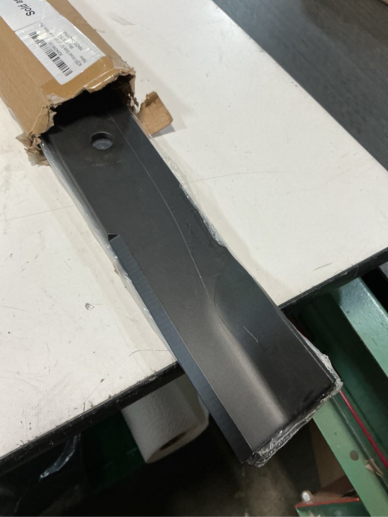Condition photo showing As Is for acebri mower blade 52 inch for oregon dixie chopper hustler 795526 783753 30227-52x, for hustler raptor 52 inch fasttrack, mini z, x-one, super s, z zero turn 52" mower blade, for hustler 607772