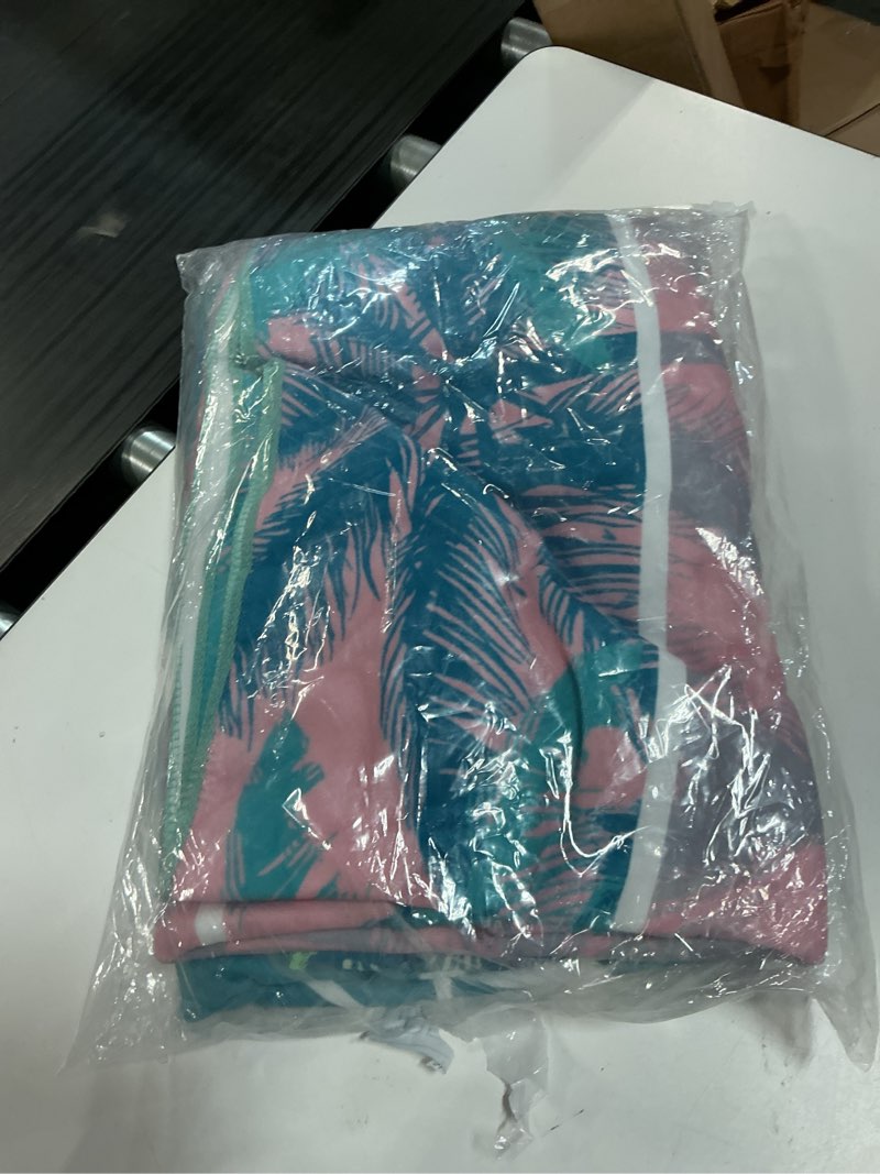 Condition photo showing New/Like New for redbaker 2 pcs mr and mrs beach towels wedding beach towels for bride and groom 60 x 30 hubby and wife towel honeymoon newlywed couple towel wedding gift(green pink series)