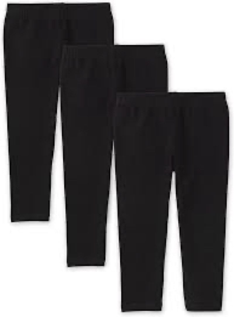 The Children's Place,Girls,Capri Leggings Everyday Multipacks,Black 3-Pack,Large