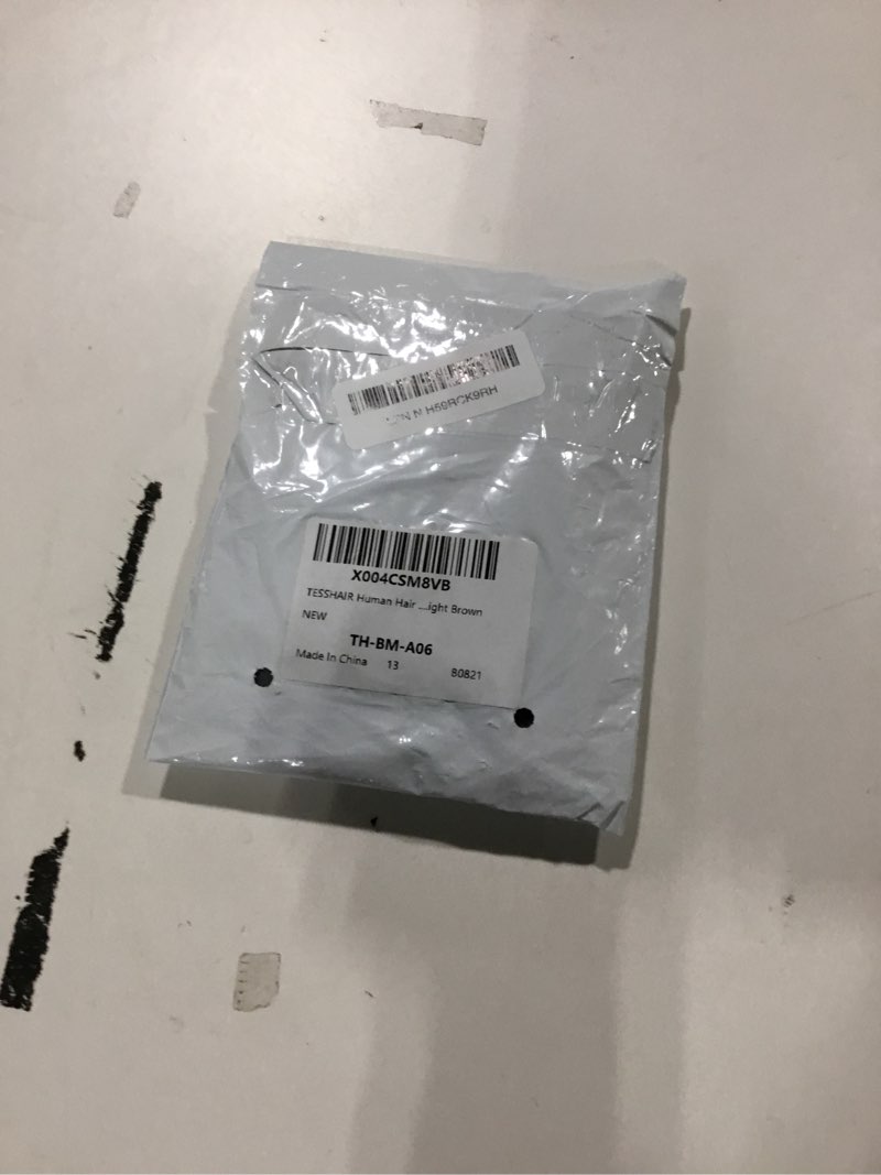 TESSHAIR Human Hair Messy Bun, 100% Real Hair Bun Extensions for Women,Natural Wavy,1 Count#-06 Ligh