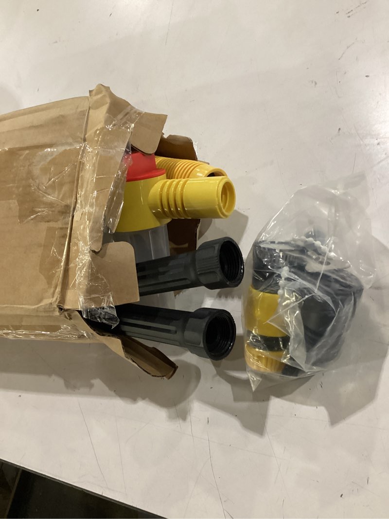 Condition photo showing Good Condition for spinning car wash brush soft microfiber, auto rotate car brush mop with soap dispenser, exterior car cleaning brush attached to hose,soap dispenser (yellow)
