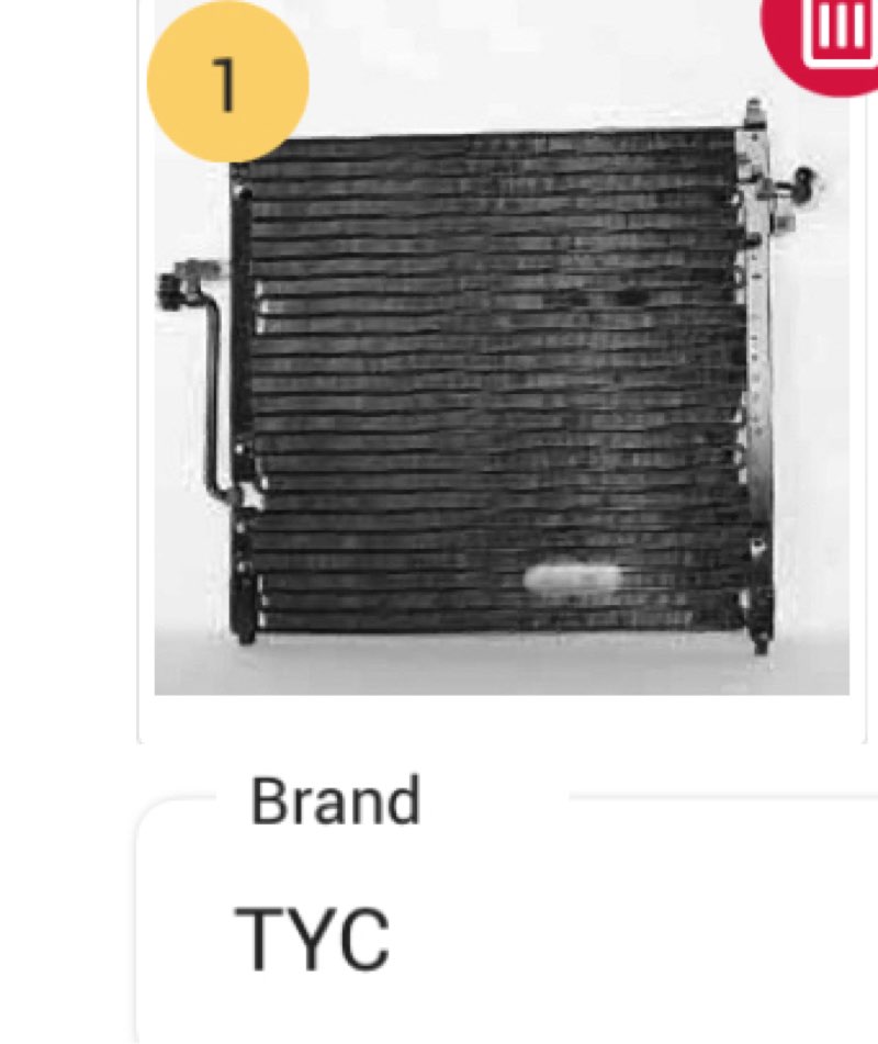 TYC 4904 for Toyota Sienna Serpentine Replacement Condenser Fits 2010 Toyota Land Cruiser