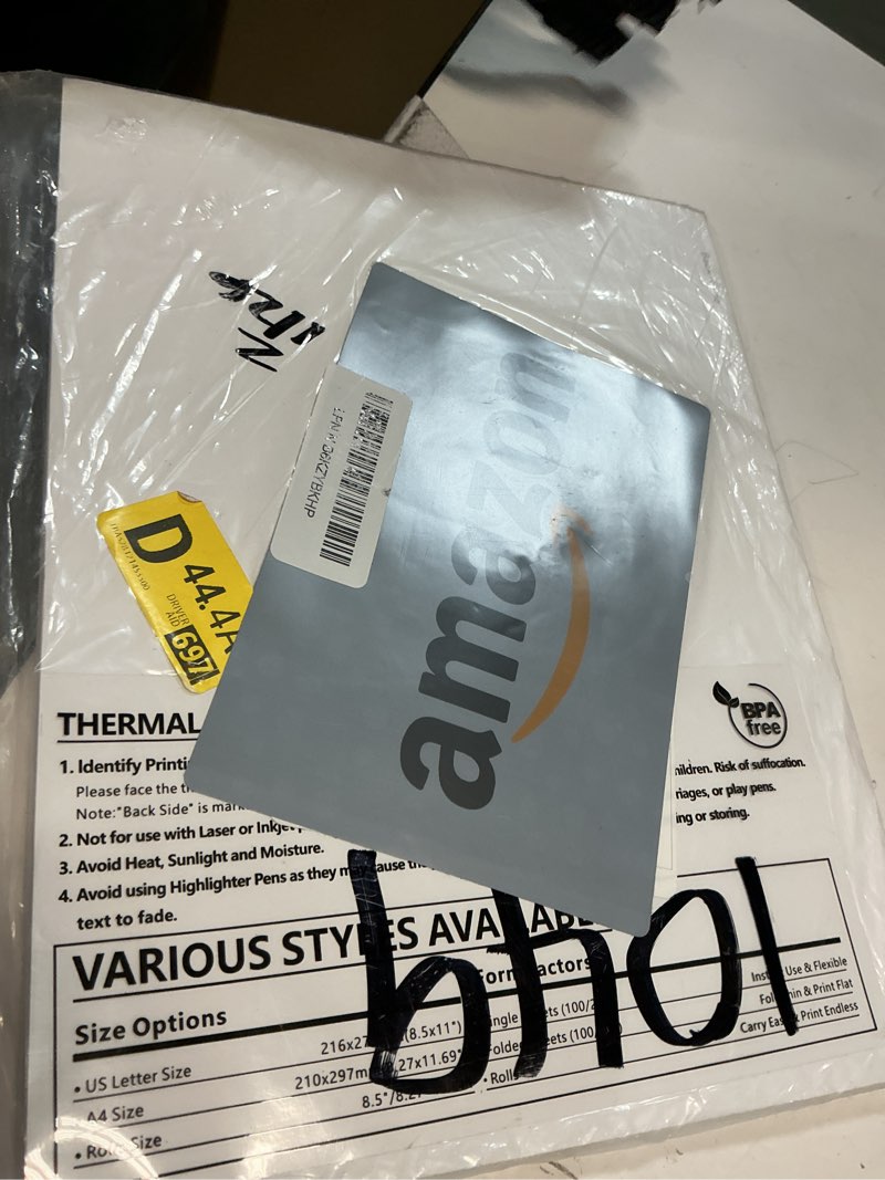 Condition photo showing Good Condition for Thermal Printer Paper 8.5 x 11 Inch, 100 Sheets US Letter Size Thermal Paper, Compatible with M08F/A40 Thermal Portable Printer, Continual Feeding Folded Printing Paper (100 Sheets/Continuous Folding)