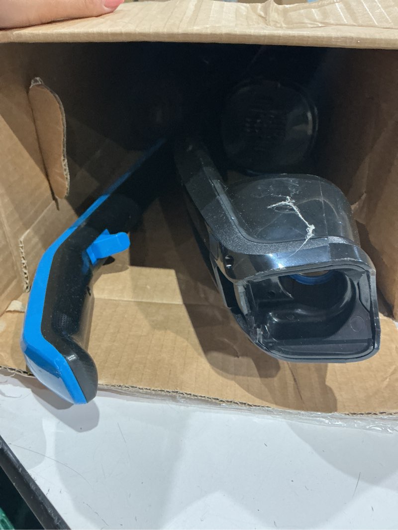Condition photo showing As Is for bissell, 3061 featherweight cordless stick vacuum, self-standing, electric blue, black