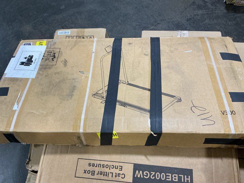 Condition photo showing As Is for Aiteid Treadmill with Incline,3.0HP Small Treadmills for Home,Portable Electric Treadmill with Handles,Lightweight Walking Pad,Compact Running Treadmills,Walking Pad with Handle,300LBS Capacity Black