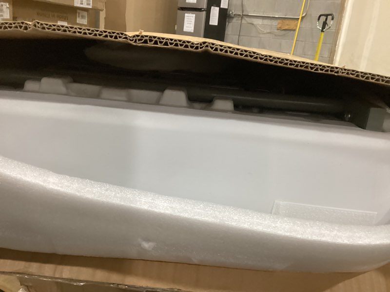 Condition photo showing Good Condition for sharewin folding ice cooler table, skirt &drain hose plastic chill table to keep drinks cool, portable foldable self-serving beverage cooling bar for parties, picnics, barbecues, fishing(white white standard without extra shelf