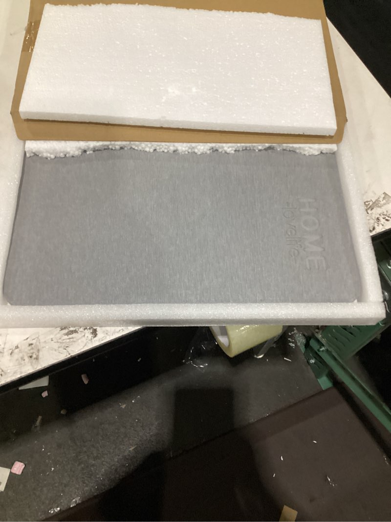 Condition photo showing New/Like New for premium diatomaceous earth stone bath mat - quick dry non slip bathroom floor mat, diatomite shower mat for bathroom, stone drying mat for kids & pets, stone bathroom mat(23.6"x15.3"-light gray)