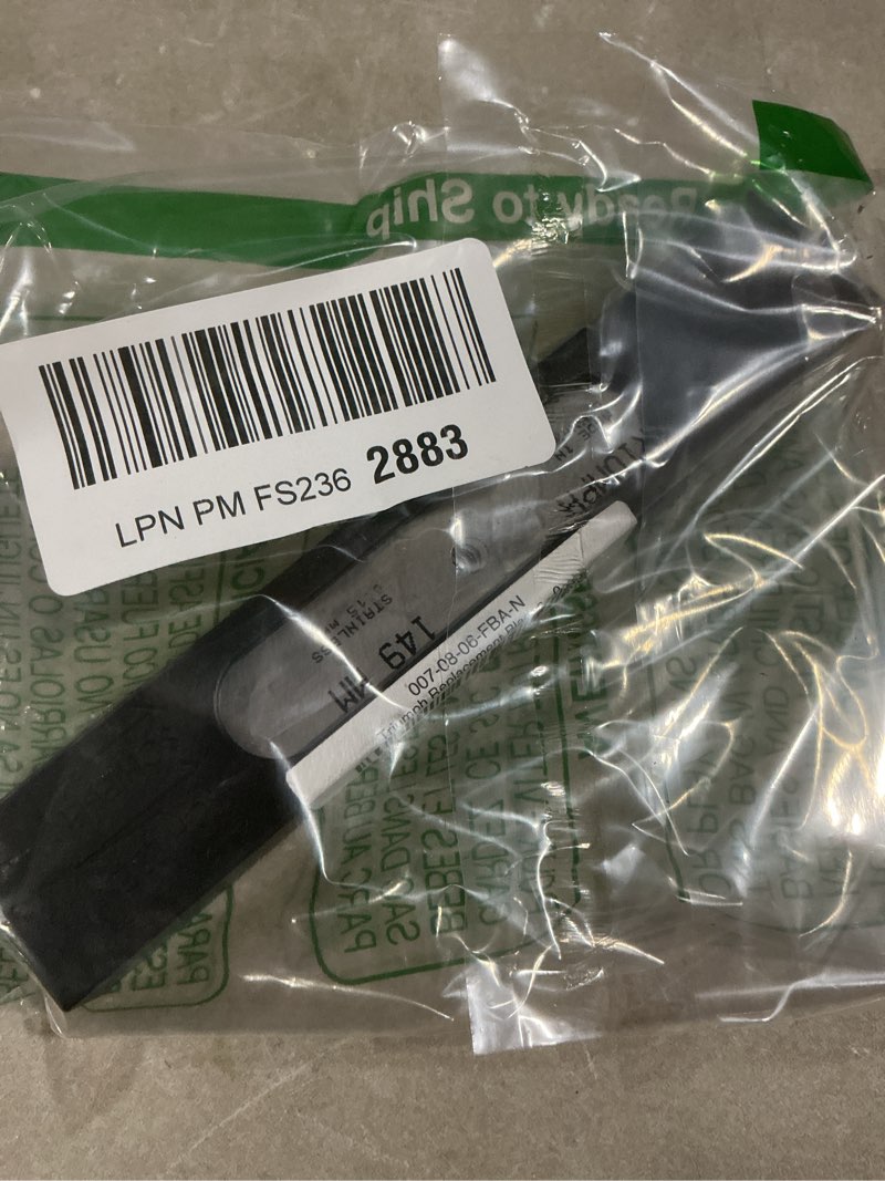 Condition photo showing Good Condition for jbf triumph replacement stainless steel blades for mk2 and mk3 scrapers, double edged stainless steel blades / 6 inch/pack of 25 blades 1 25 pack