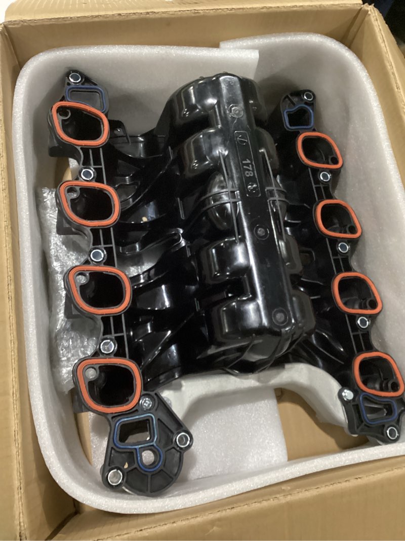 Condition photo showing Good Condition for upper intake manifold w/gasket thermostat kit | fit for ford crown victoria mustang thunderbird, mercury grand marquis cougar, lincoln town car v8 4.6l | oe# f6sz9424aa f8az9424aaa f8az9424bc 615-178