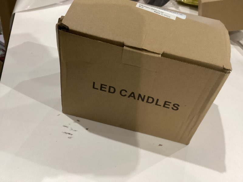 Condition photo showing New/Like New for DRomance Battery Operated Flameless Candles with 6 Hour Timer 3 Pack Real Wax Vertical Stripe 3D Wick Flickering LED Pillar Candles Dinner Wedding Christmas Holiday Decor(Ivory, 3" D x 5", 6", 7" H) 3 Pack Ivory