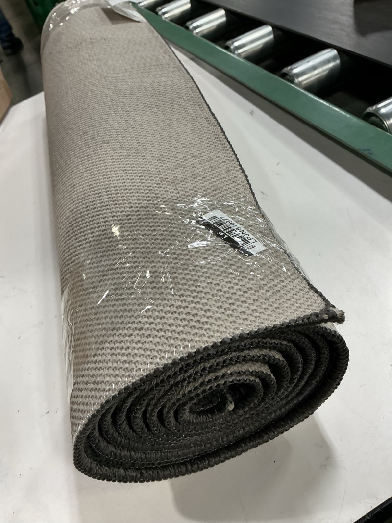 Condition photo showing Good Condition for 2'x7' washable solid machine tufted runner rug gray - threshold™: skid-resistant indoor carpet runner, low pile