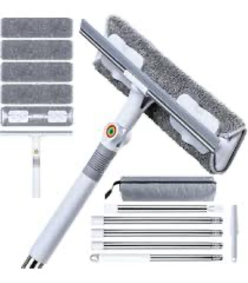 ctime 80" window washing kit with extension pole : professional window cleaner tool | window cleanin