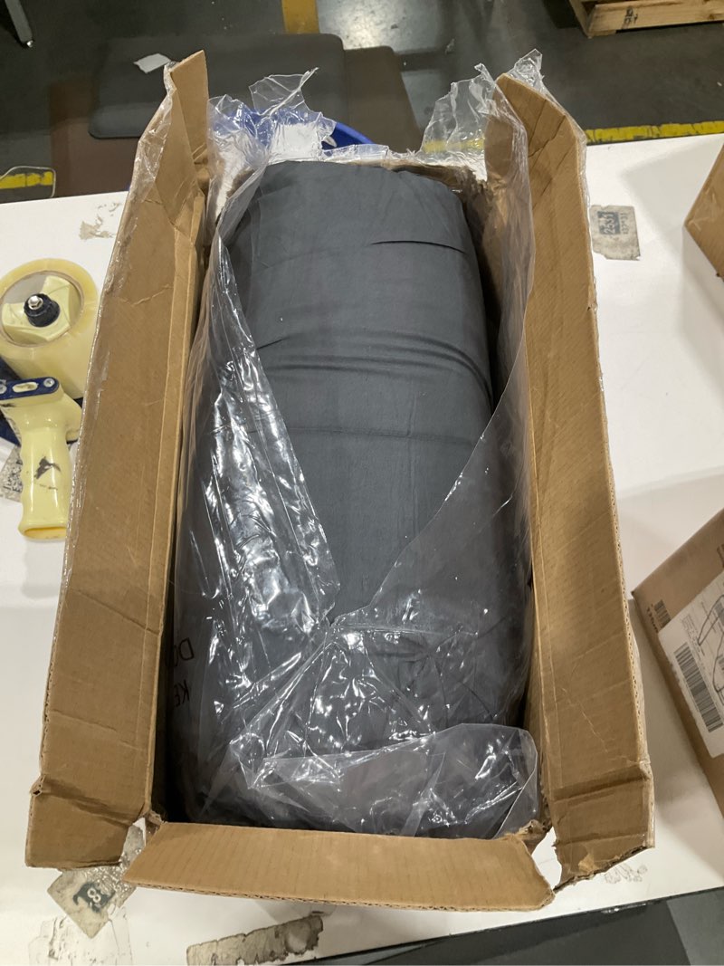 Condition photo showing Good Condition for cozylux king size comforter set dark grey, 7 pieces pintuck bed in a bag gray comforter king size, pinch pleat bedding set with all season comforter, sheets, pillowcases & shams dark grey king