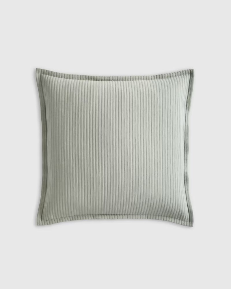 organic cotton matelasse euro sham cover 26x26