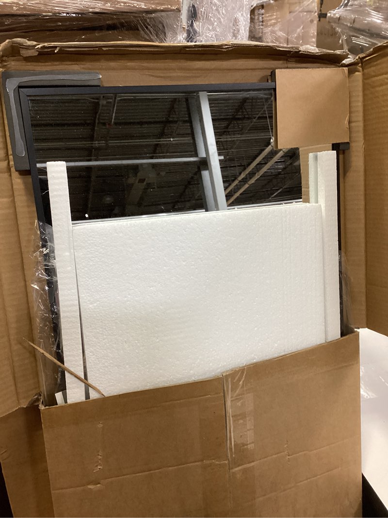 Condition photo showing Good Condition for Delma Arched Mirror Full Length,Standing Mirror Full Body,Large Floor with Stand for Wall Entryway Door Bedroom Bathroom Living Room Black Frame 56"L x 15"W