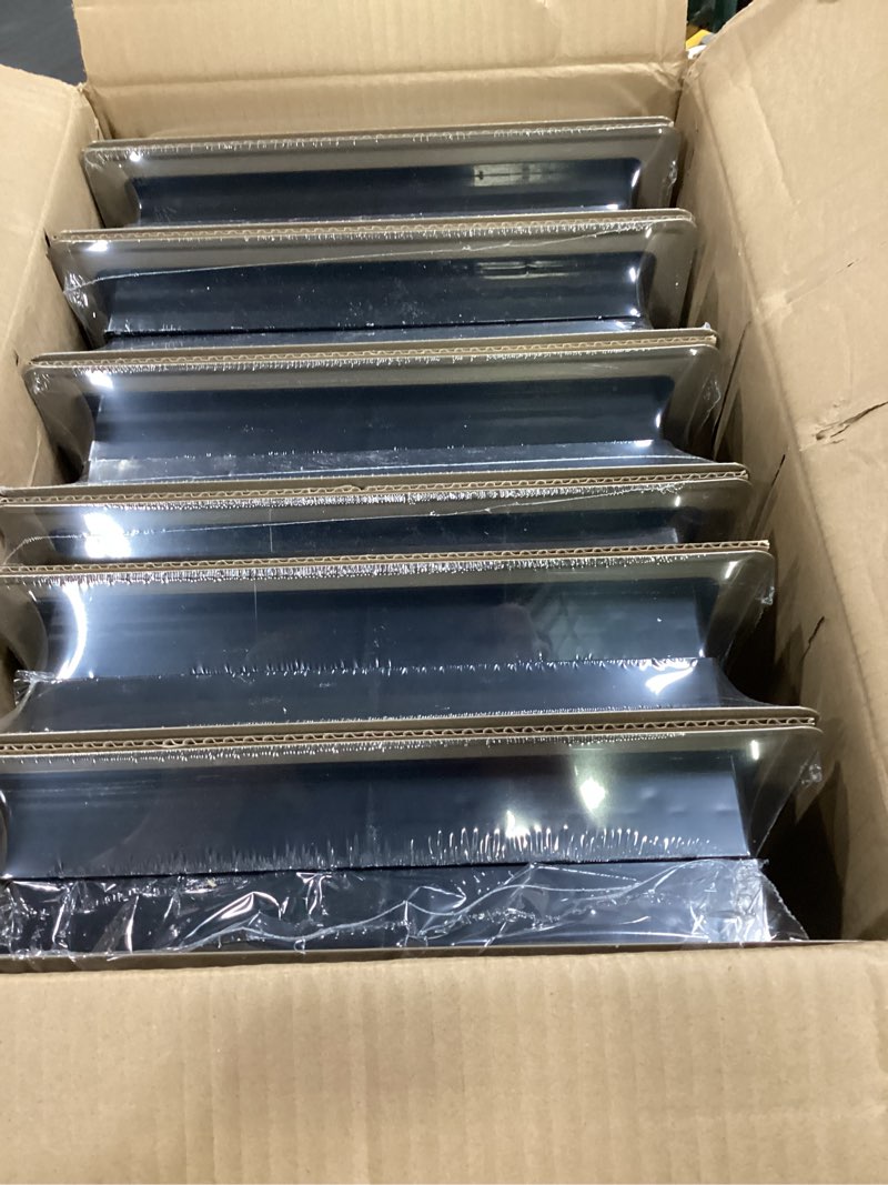 Condition photo showing New/Like New for Floor Register 4x10, 12 Pack Brown Floor Vent Covers for Home Floor Heavy Duty Steel Walkable Floor Vents Air Vent Covers for Sidewall and Floor 4x10 Inches Brown-12 Pack