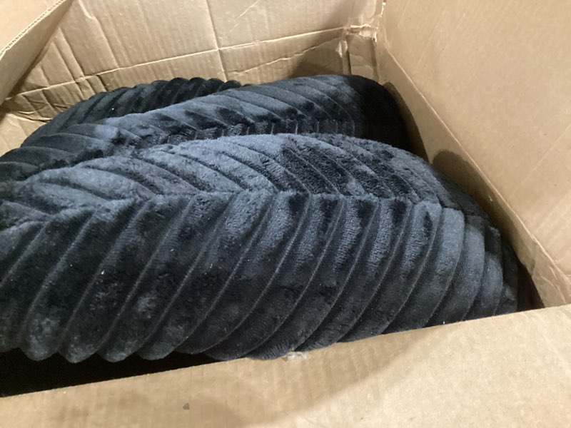 Condition photo showing As Is for gaming crochet pillow for lap support lap desk pillow setting in bed or sofa, u-shaped arm pillows for adults,reading pillow for gaming, working, writing in bed couch floor black