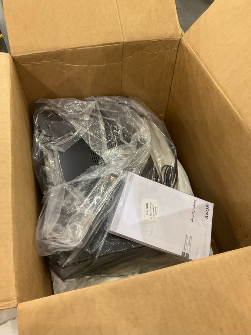 Condition photo showing As Is for Sony STRDH190 2-ch Home Stereo Receiver with Phono Inputs & Bluetooth Black Stereo Receiver Receiver