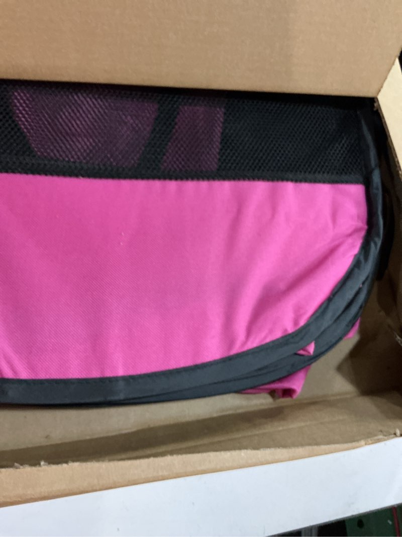 Condition photo showing Good Condition for Portable Large Pet Cat Playpen for Indoor Outdoor Cats, Foldable Big Dog Playpen Tent Kennel Crate with Cover Enclosed for House Puppy Travel Camping (Large Size, Pink) Pink L [44.8" x 44.8" x 23.5"]