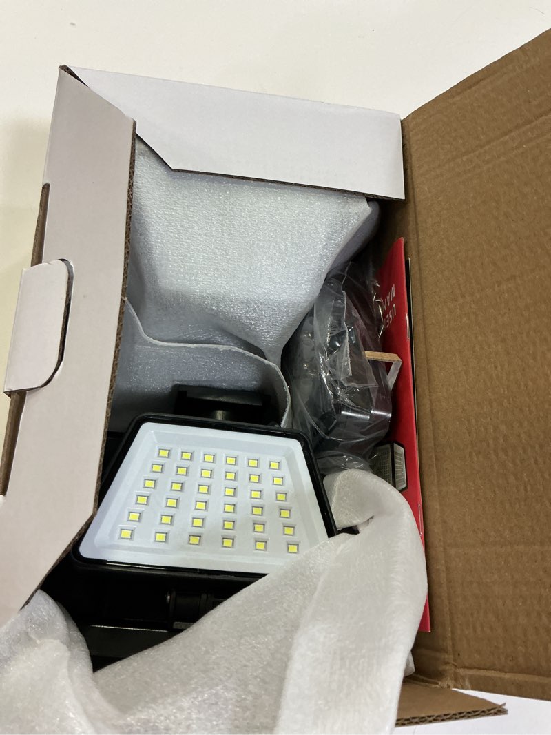Condition photo showing Good Condition for daphino 3000lm solar lights outdoor with motion sensor,4 head 270° wide angle street area lights,ip65 waterproof security lighting with 3 modes(remote,2 pcs) 4head-remote-2 pcs