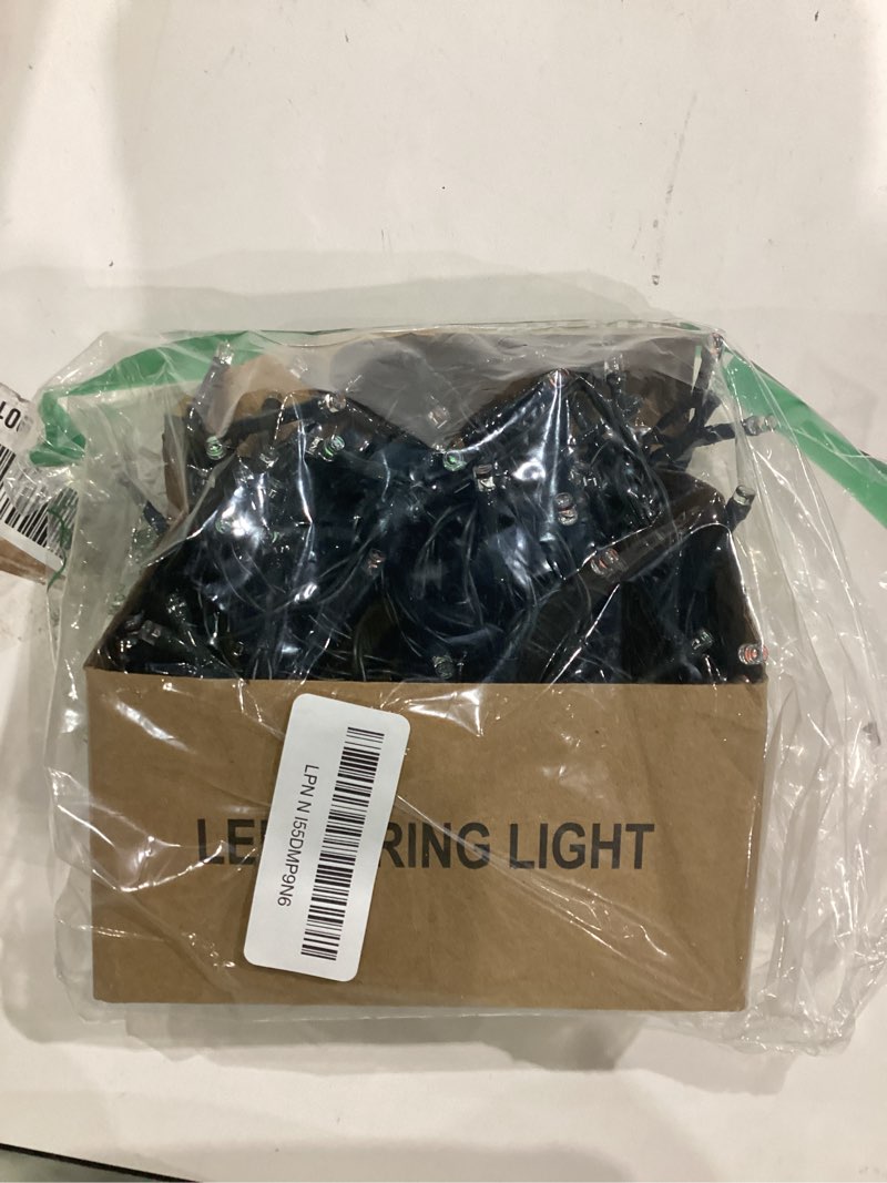 YEGUO Christmas Lights Battery Operated, 2 Pack Each 33ft 100 LED Red and Green String Lights Outdoo