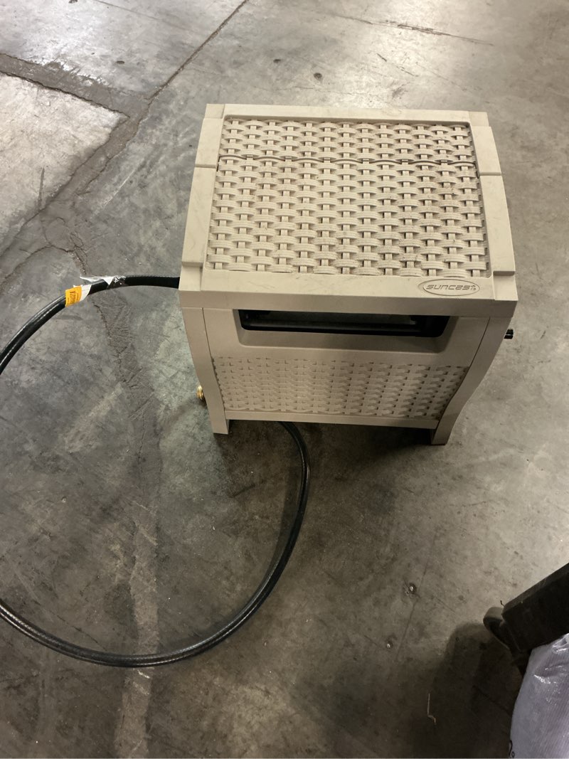 Condition photo showing As Is for suncast hose hideaway plastic 175-ft hideaway hose reel