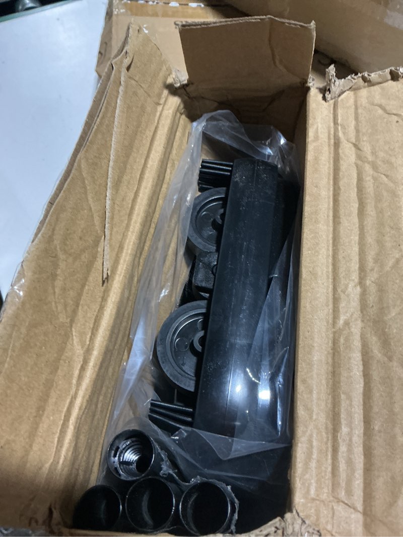 Condition photo showing As Is for eyliden carpet sweeper, mini size lightweight hand push - no noise, non-electric, easy manual sweeping only for carpet cleaning (black)