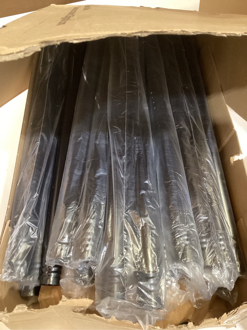 Condition photo showing As Is for ailbton 10ft string light poles 4 pack,light poles for outside lights,outdoor with fence brackets hanging lights,metal stand deck patio backyard 10ft 4 pack poles