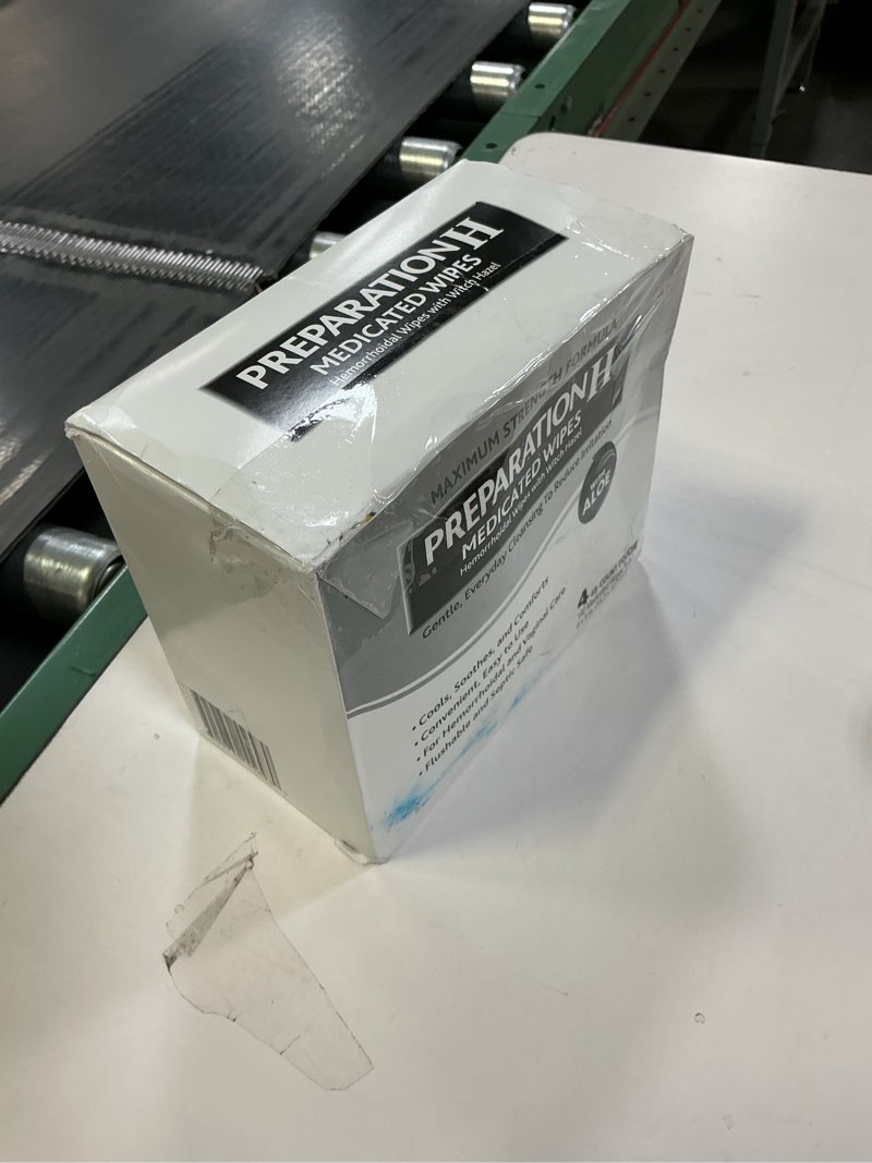 Condition photo showing New/Like New for (EXP:2027/09) Preparation H Hemorrhoid Flushable Wipes with Witch Hazel for Skin Irritation Relief - 48 Count (Pack of 4)