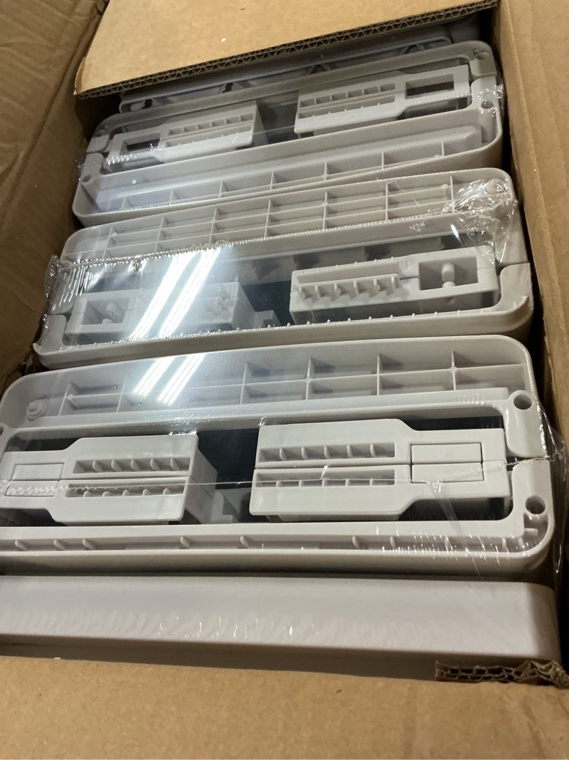 Condition photo showing New/Like New for Lacusmall Tall Narrow Storage Cabinet with Movable Wheels, Adjustable Shelves & Magnetic Doors – Fol