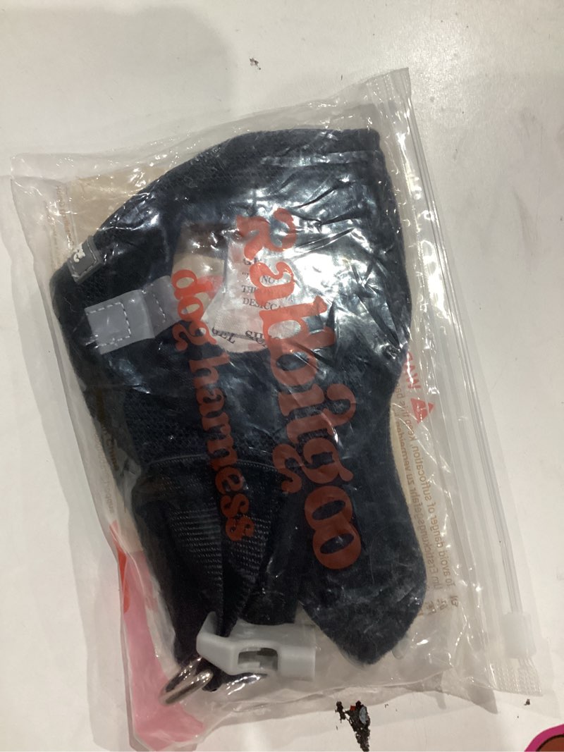 Condition photo showing Good Condition for rabbitgoo Small Dog Harness, Step-in Soft Mesh Puppy Vest with Safety Buckle, Breathable Reflective Pet Harness for Extra Small Dogs, Black XXXS XXXS(Chest:10.8"-11.8") Black